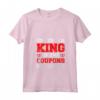 King Of The Coupons - Couponing Maglietta con Collo a V per Amanti dei Coupon e Couponer Estremi - Ideale per Risparmiare con Stile