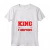 King Of The Coupons - Couponing Maglietta con Collo a V per Amanti dei Coupon e Couponer Estremi - Ideale per Risparmiare con Stile