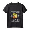 Donna HapTiger - Maglietta Principiante Couponer con Organizzatore Couponing - Couponing è il mio Cardio