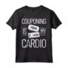HapTiger Principiante Codici Organizzatore Couponer Maglietta - Couponing è il mio cardio - Ideale per Risparmiare e Organizzare Codici Coupon