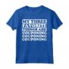 Le mie tre cose preferite includono Couponing Maglietta - Divertente T-shirt per Amanti del Risparmio