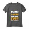 My Favorite F Word Is Free - Couponing Maglietta con Collo a V per Collezionisti e Amanti delle Offerte - Design Divertente