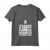 Donna Candela che fa - Candlemaker Maglietta con Collo a V - Abbigliamento Creativo per Donne Appassionate di Candele