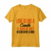 Amore come Candela - Roba Calda Divertente - Maglietta Umore Creativo con Taglio Classico