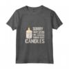 Donna Scusa non ero candela - Maglietta con Collo a V per Fare Candele - Design Carino e Divertente