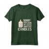 Donna Scusa non ero candela - Maglietta con Collo a V per Fare Candele - Design Carino e Divertente
