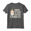 Scusa non ero candela - Maglietta carino con frase divertente per donne e ragazze - Ideale come regalo per amanti delle candele