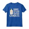 Scusa non ero candela - Maglietta carino con frase divertente per donne e ragazze - Ideale come regalo per amanti delle candele