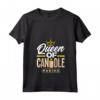 Donna Candela Creatore di Candele Regina - Maglietta con Collo a V per Appassionati di Candele e Artigianato
