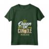 Donna Candela Creatore di Candele Regina - Maglietta con Collo a V per Appassionati di Candele e Artigianato