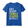 Mangia la Candela di Sonno Facendo Ripetere il Creatore della Candela - Maglietta per Produttori di Candele - Regalo di Natale per Amanti delle Candele