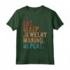 Creatore di Gioielli Vintage con Scritta «Eat Sleep» - Maglietta per Appassionati di Creazione - Idea Regalo Gag
