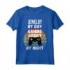 Gioielli Creatore Di Giorno, Gaming Addict Di Notte Maglietta - Regalo Divertente per Gioiellieri Videogiocatori - Design Vintage Tramonto