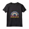 Donna Ero Felice Piena di Vita - T-shirt Critico Alimentare con Collo a V - Regalo per l'Amico Salutista Frustrato o Stanco