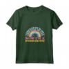 Donna Ero Felice Piena di Vita - T-shirt Critico Alimentare con Collo a V - Regalo per l'Amico Salutista Frustrato o Stanco