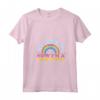 Donna Ero Felice Piena di Vita - T-shirt Critico Alimentare con Collo a V - Regalo per l'Amico Salutista Frustrato o Stanco