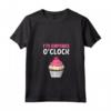 Donna - Critico Alimentare - It's Cupcake O'clock Maglietta con Collo a V - Ideale per Food Blogger e Amanti dei Dolci