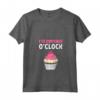 Donna - Critico Alimentare - It's Cupcake O'clock Maglietta con Collo a V - Ideale per Food Blogger e Amanti dei Dolci