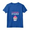 Donna - Critico Alimentare - It's Cupcake O'clock Maglietta con Collo a V - Ideale per Food Blogger e Amanti dei Dolci