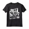 EAT SLEEP Salsa REPEAT - Divertente Maglietta per Ballerini di Salsa - Ideale come Regalo