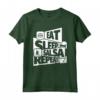 EAT SLEEP Salsa REPEAT - Divertente Maglietta per Ballerini di Salsa - Ideale come Regalo