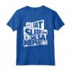 EAT SLEEP Salsa REPEAT - Divertente Maglietta per Ballerini di Salsa - Ideale come Regalo