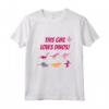 Cool Girls Dinosaur Shirt - Regalo Tshirt Bambini Love Dinos - Ideale per Festa di Compleanno - Maglietta Ragazza