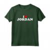 I Love Jordan - Cuore Maglietta Personalizzata per Uomo - Regalo Divertente per Natale o Compleanno