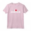 I Love Jordan - Cuore Maglietta Personalizzata per Uomo - Regalo Divertente per Natale o Compleanno