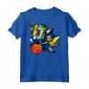 Dabbing Unicorn Curacao - Bandiera Curacao Maglietta per Tifosi di Basket - Design Unicorno Basket Curacao