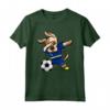 Dabbing Dog Curacao Soccer Curacao Flag Football Maglietta - Ideale per Tifosi e Giocatori di Calcio di Curacao - Regalo Perfetto per Compleanno o Natale