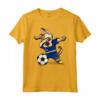 Dabbing Dog Curacao Soccer Curacao Flag Football Maglietta - Ideale per Tifosi e Giocatori di Calcio di Curacao - Regalo Perfetto per Compleanno o Natale