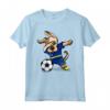 Dabbing Dog Curacao Soccer Curacao Flag Football Maglietta - Ideale per Tifosi e Giocatori di Calcio di Curacao - Regalo Perfetto per Compleanno o Natale