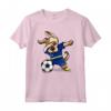 Dabbing Dog Curacao Soccer Curacao Flag Football Maglietta - Ideale per Tifosi e Giocatori di Calcio di Curacao - Regalo Perfetto per Compleanno o Natale