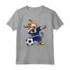 Dabbing Dog Curacao Soccer Curacao Flag Football Maglietta - Ideale per Tifosi e Giocatori di Calcio di Curacao - Regalo Perfetto per Compleanno o Natale