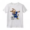 Dabbing Dog Curacao Soccer Curacao Flag Football Maglietta - Ideale per Tifosi e Giocatori di Calcio di Curacao - Regalo Perfetto per Compleanno o Natale