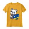 Curacao Cuore con Panda Pride Bandiera - Souvenir Maglietta per Radici Curacaoan - Mostra il tuo Amore per Curacao