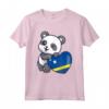 Curacao Cuore con Panda Pride Bandiera - Souvenir Maglietta per Radici Curacaoan - Mostra il tuo Amore per Curacao