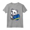 Curacao Cuore con Panda Pride Bandiera - Souvenir Maglietta per Radici Curacaoan - Mostra il tuo Amore per Curacao