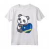 Curacao Cuore con Panda Pride Bandiera - Souvenir Maglietta per Radici Curacaoan - Mostra il tuo Amore per Curacao