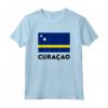 Curaçao Flag Maglietta - Design della Bandiera Curaçao - Ideale per Feste ed Eventi Sportivi