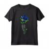 Curacao Rose Skeleton Pride Bandiera - Maglietta Souvenir Radici Curaçao - Ideale per Mostrare il Tuo Orgoglio