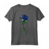 Curacao Rose Skeleton Pride Bandiera - Maglietta Souvenir Radici Curaçao - Ideale per Mostrare il Tuo Orgoglio