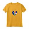 Donna Curaçao and Dominican Republic: United Friendship Pride Maglietta con Collo a V - Proud of the Dominican Republic and Curaçao - Designs of Both Flags