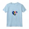 Donna Curaçao and Dominican Republic: United Friendship Pride Maglietta con Collo a V - Proud of the Dominican Republic and Curaçao - Designs of Both Flags