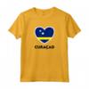 Curaçao Flag Cuore Maglietta - Design Bandiera Curaçao - Ideale per Colleghi di Lavoro e Eventi Sportivi