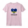 Curaçao Flag Cuore Maglietta - Design Bandiera Curaçao - Ideale per Colleghi di Lavoro e Eventi Sportivi