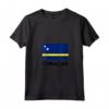 Curaçao Flag Maglietta con Collo a V - Ideale per Persone con Origin Curaçao - Perfetto per Feste ed Eventi Sportivi