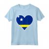 Cuore di Curaçao - Bandiera Cuore Curaçao Regali Love Maglietta - Ideale per Indipendenza e Viaggi a Curaçao