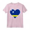 Cuore di Curaçao - Bandiera Cuore Curaçao Regali Love Maglietta - Ideale per Indipendenza e Viaggi a Curaçao